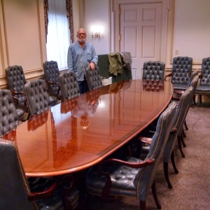 DE State House Caucus Room Glass Table Top